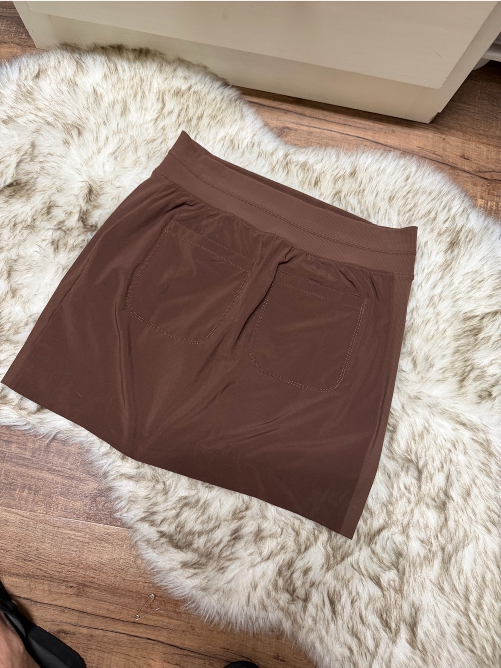 Athleta Brown Pull-On Mini Skirt